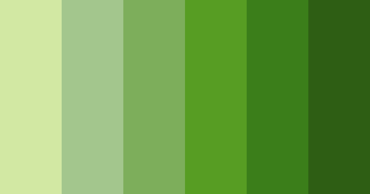 Download verdant harmony color palette PNG image (landscape)