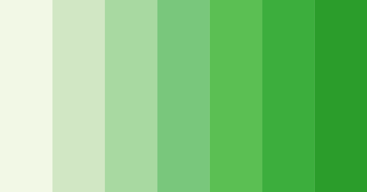 Download green spring color palette PNG image (landscape)