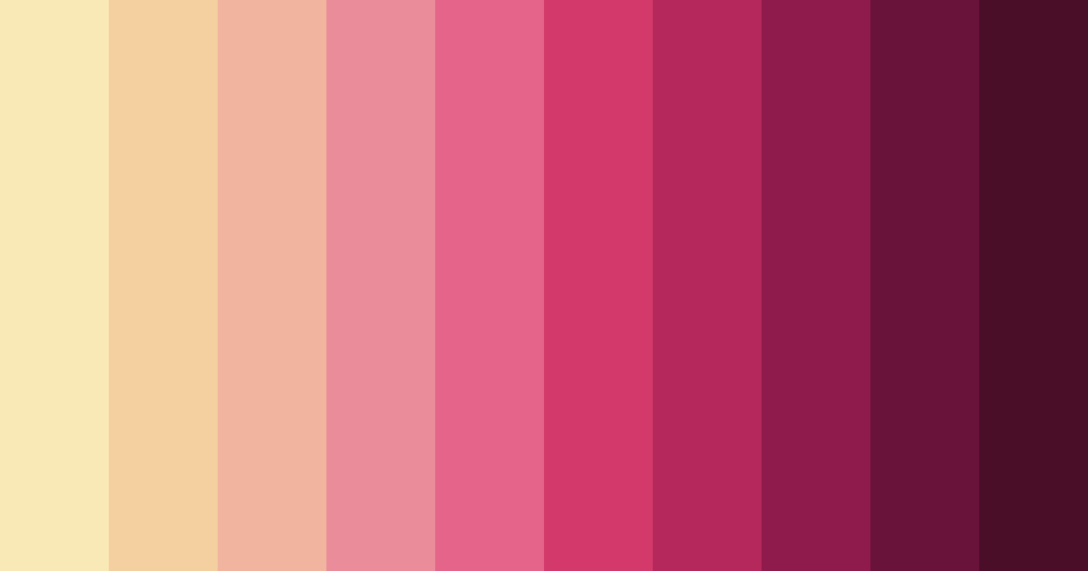 Download creative pink color palette PNG image (landscape)