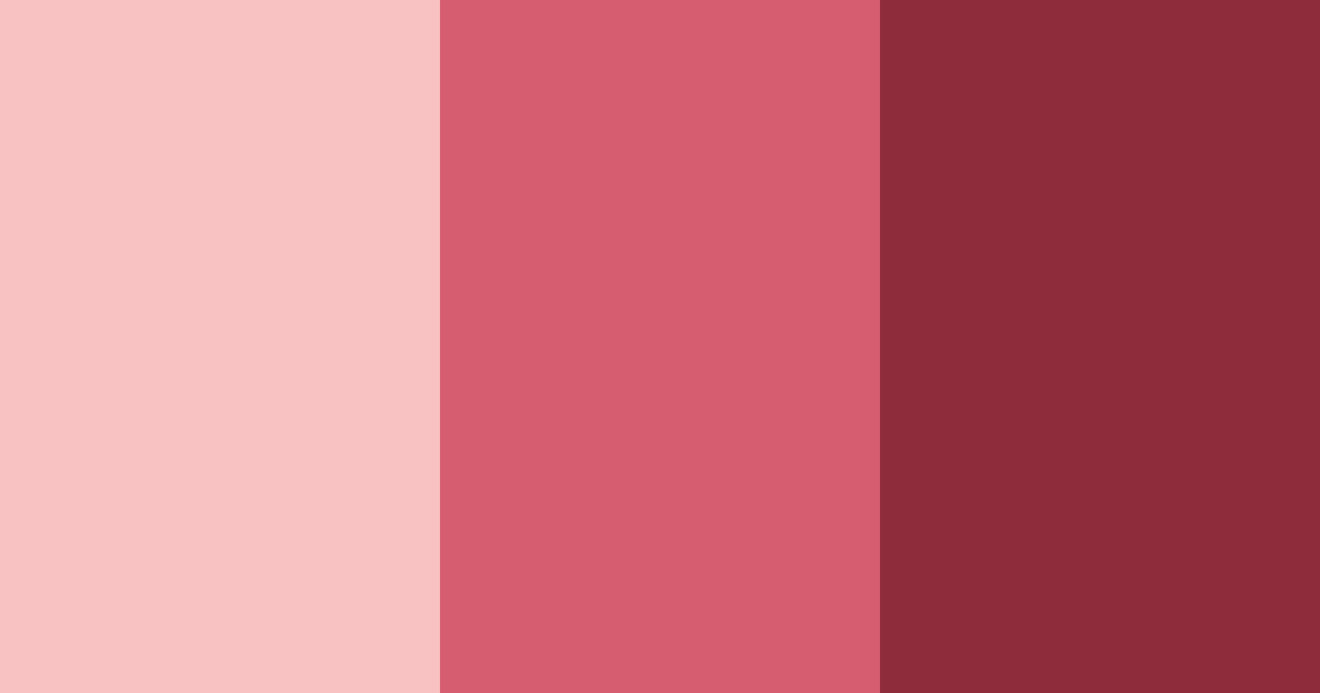 Download crimson shades color palette PNG image (landscape)