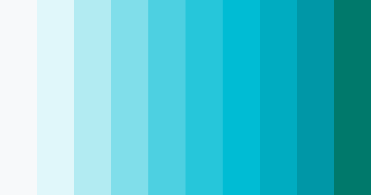 Download teal beach color palette PNG image (landscape)