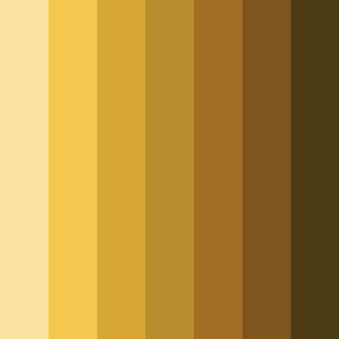 Download golden black color palette PNG image (square)