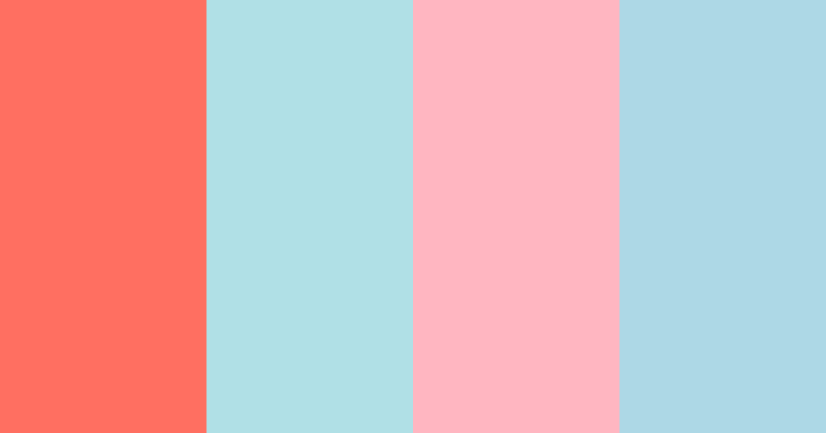 Download pastel summer breeze color palette PNG image (landscape)