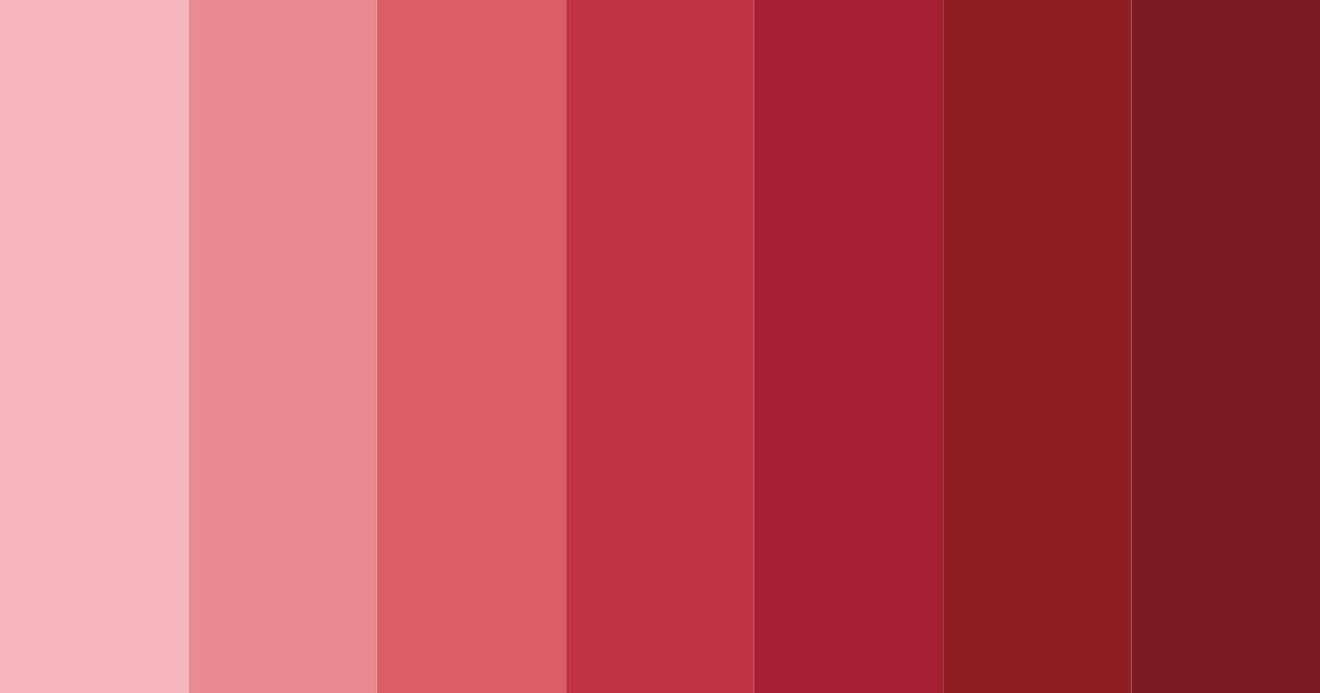 Crimson Rosewood Color Palette - Hex Codes & PNG Download