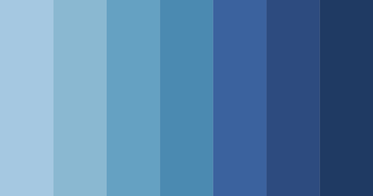 Download blue rain color palette PNG image (landscape)