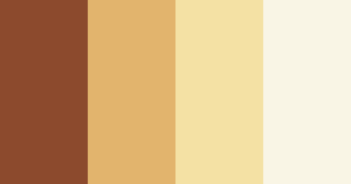 Download vanilla bronze color palette PNG image (landscape)