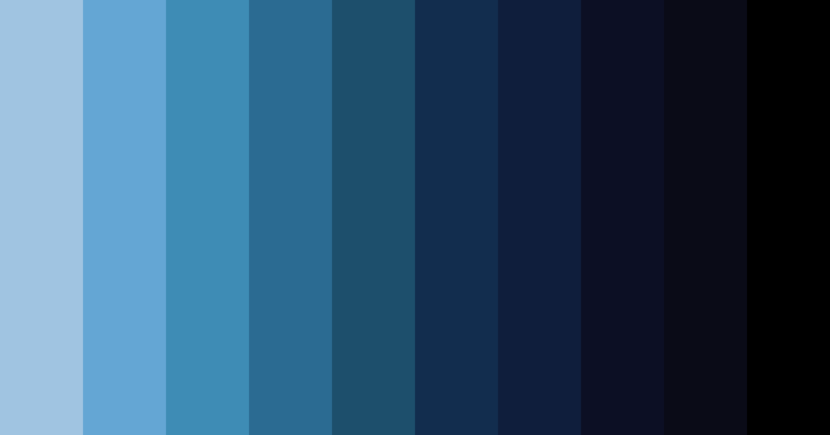 Download blue sky shades color palette PNG image (landscape)