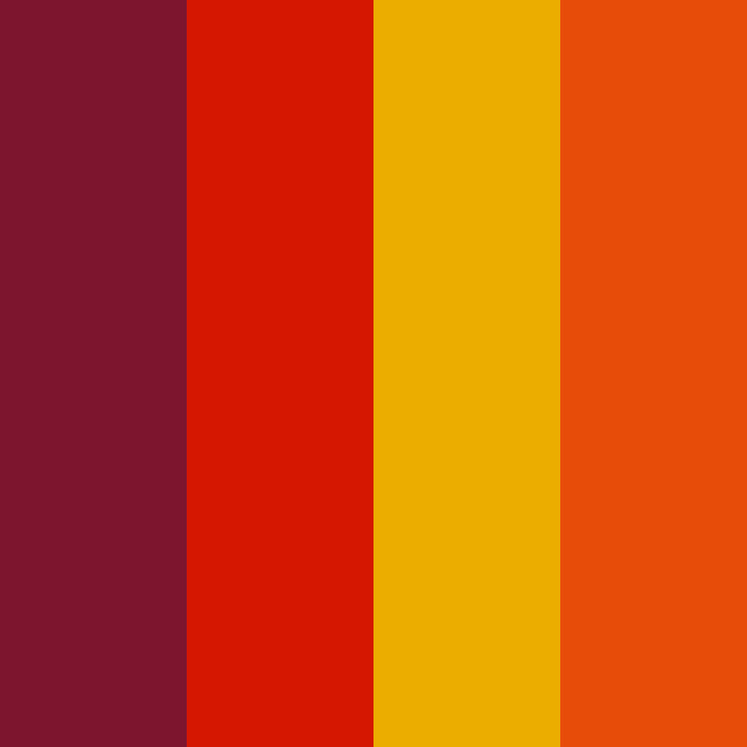 Download autumn sunset color palette PNG image (square)