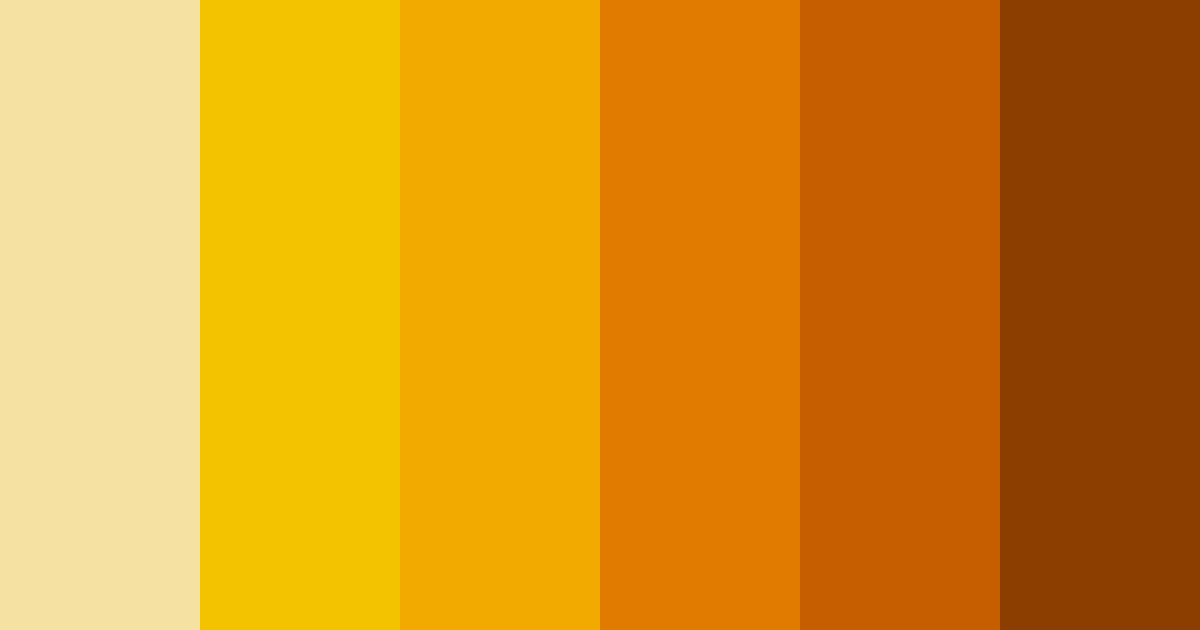 Download golden ember hues color palette PNG image (landscape)