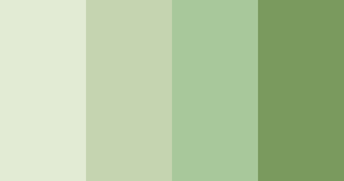 Download whispering greenery color palette PNG image (landscape)