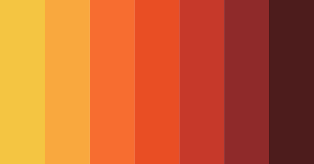 Download red autumn color palette PNG image (landscape)