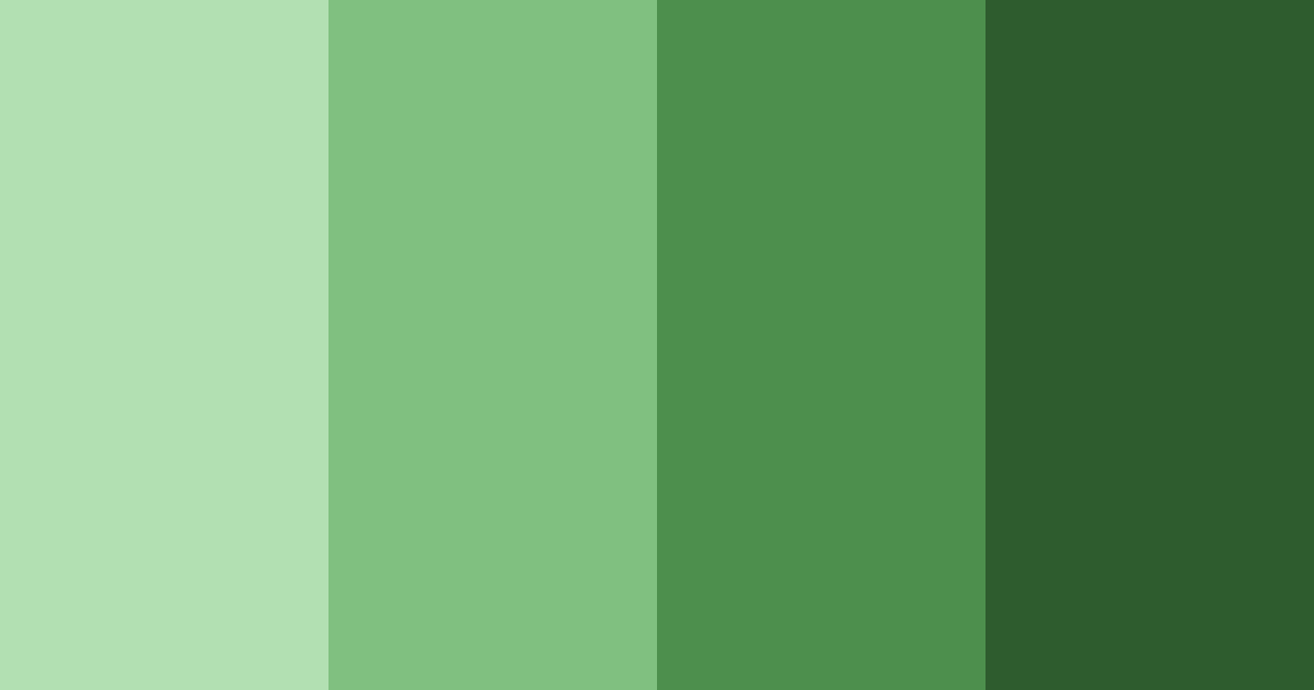 Download verdant harmony color palette PNG image (landscape)