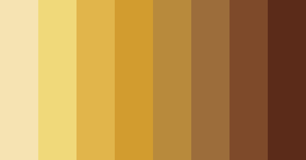 Download golden autumn harvest color palette PNG image (landscape)