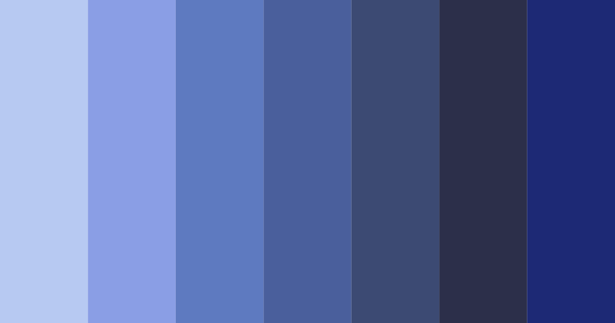 Download midnight blue reverie color palette PNG image (landscape)