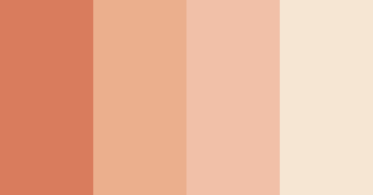 Download coral peach gloss color palette PNG image (landscape)