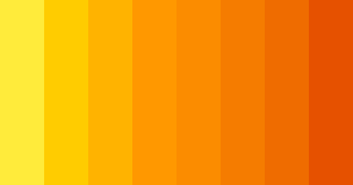 Download yellow sunset color palette PNG image (landscape)