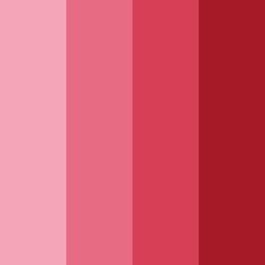 Download shades of red color palette PNG image (square)