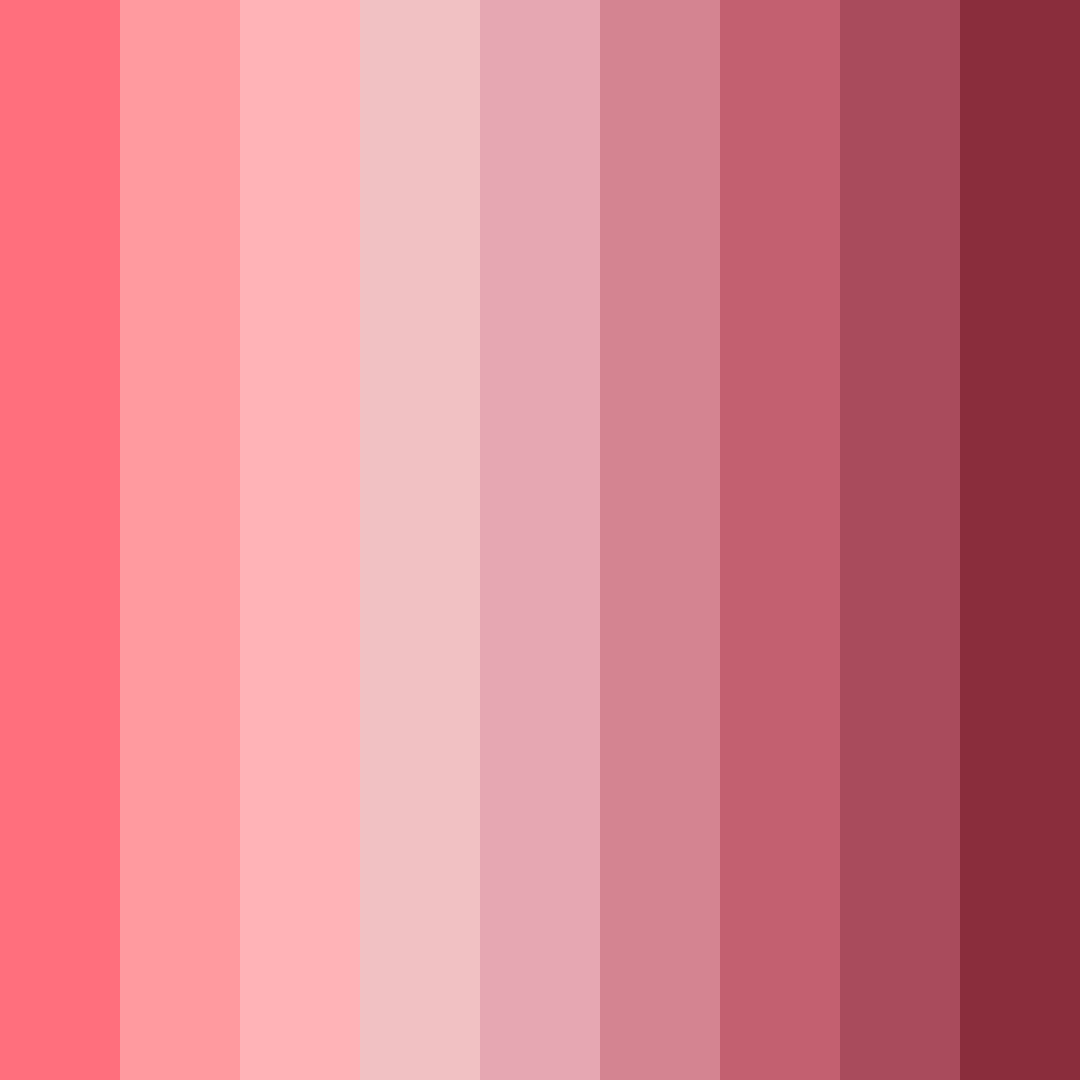 Download pink shades color palette PNG image (square)