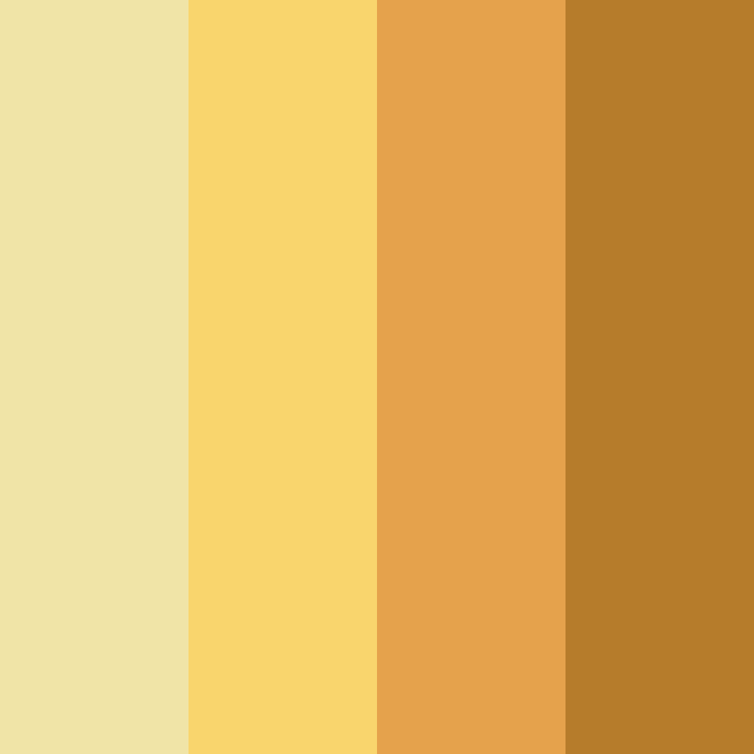 Download golden sunset color palette PNG image (square)