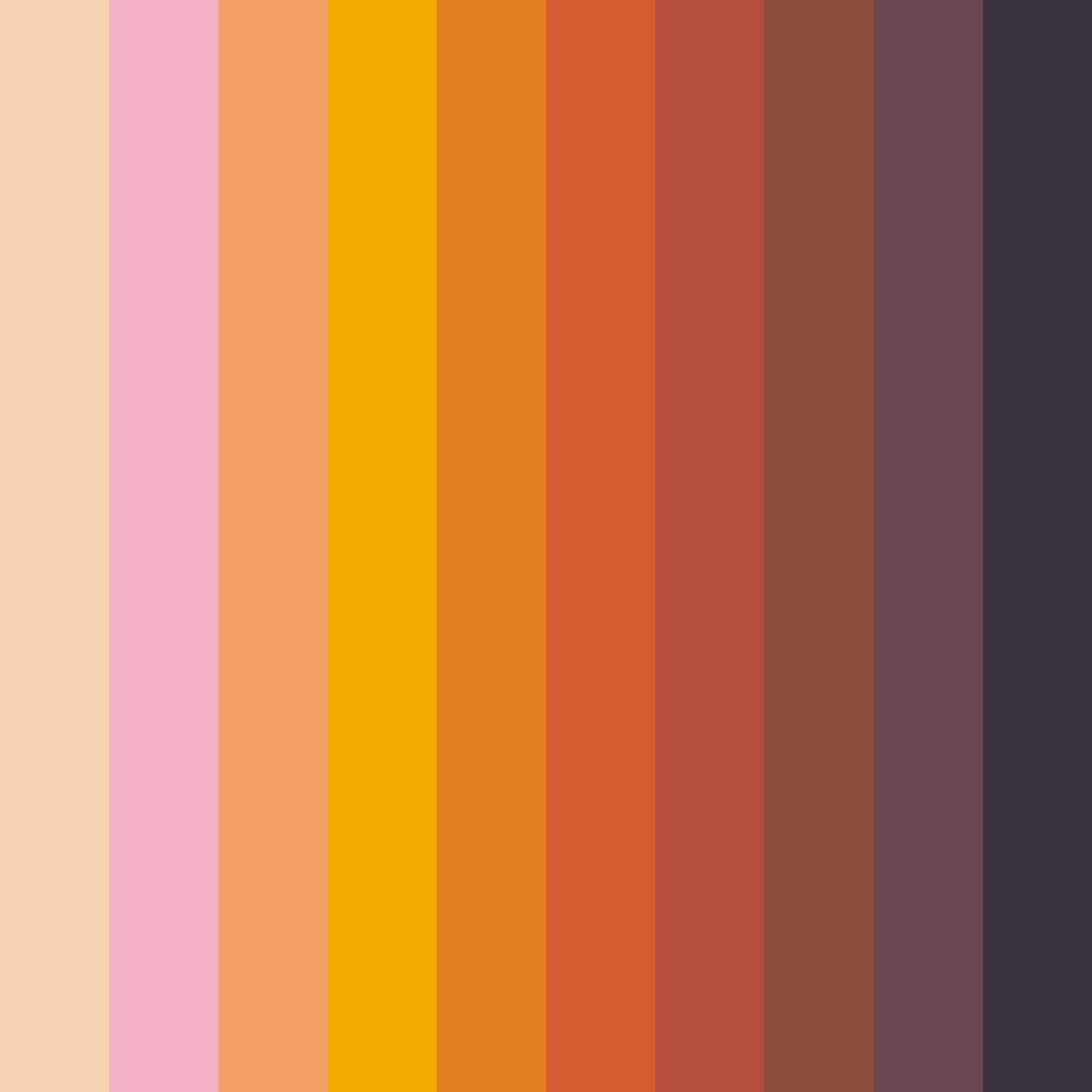 Download whimsical harmony color palette PNG image (square)