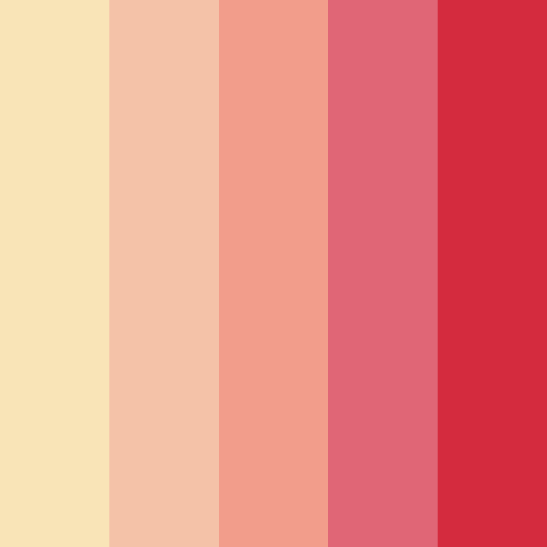 Download pink sunset color palette PNG image (square)