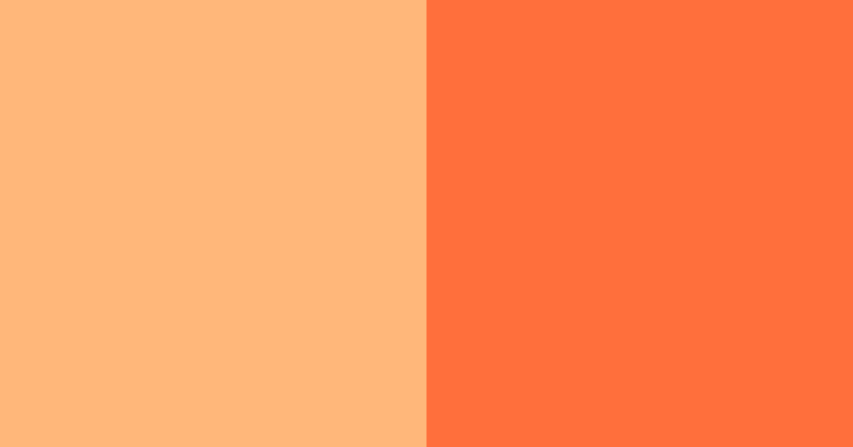 Download bright orange color palette PNG image (landscape)