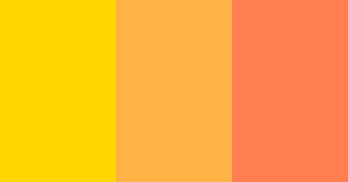 Download golden sunset color palette PNG image (landscape)