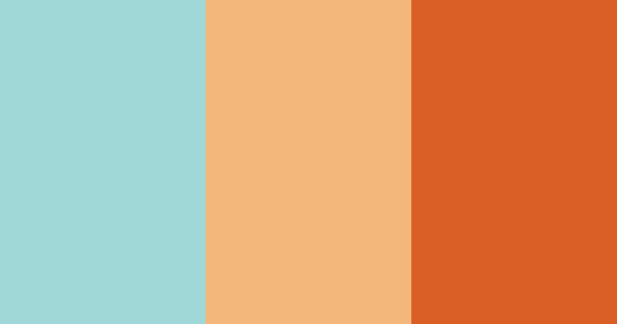 Download teal sunset color palette PNG image (landscape)