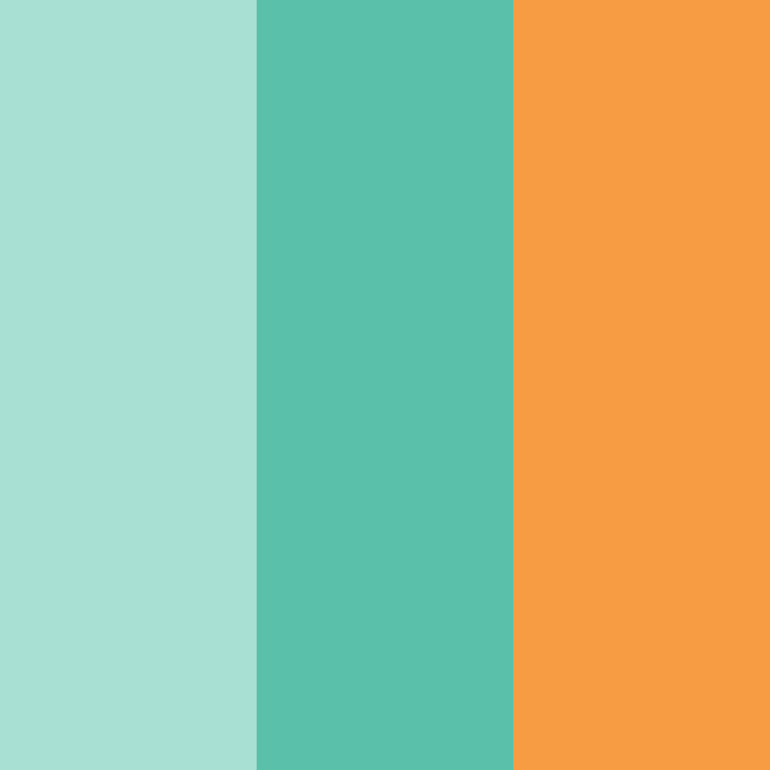 Download tropical sunset breeze color palette PNG image (square)