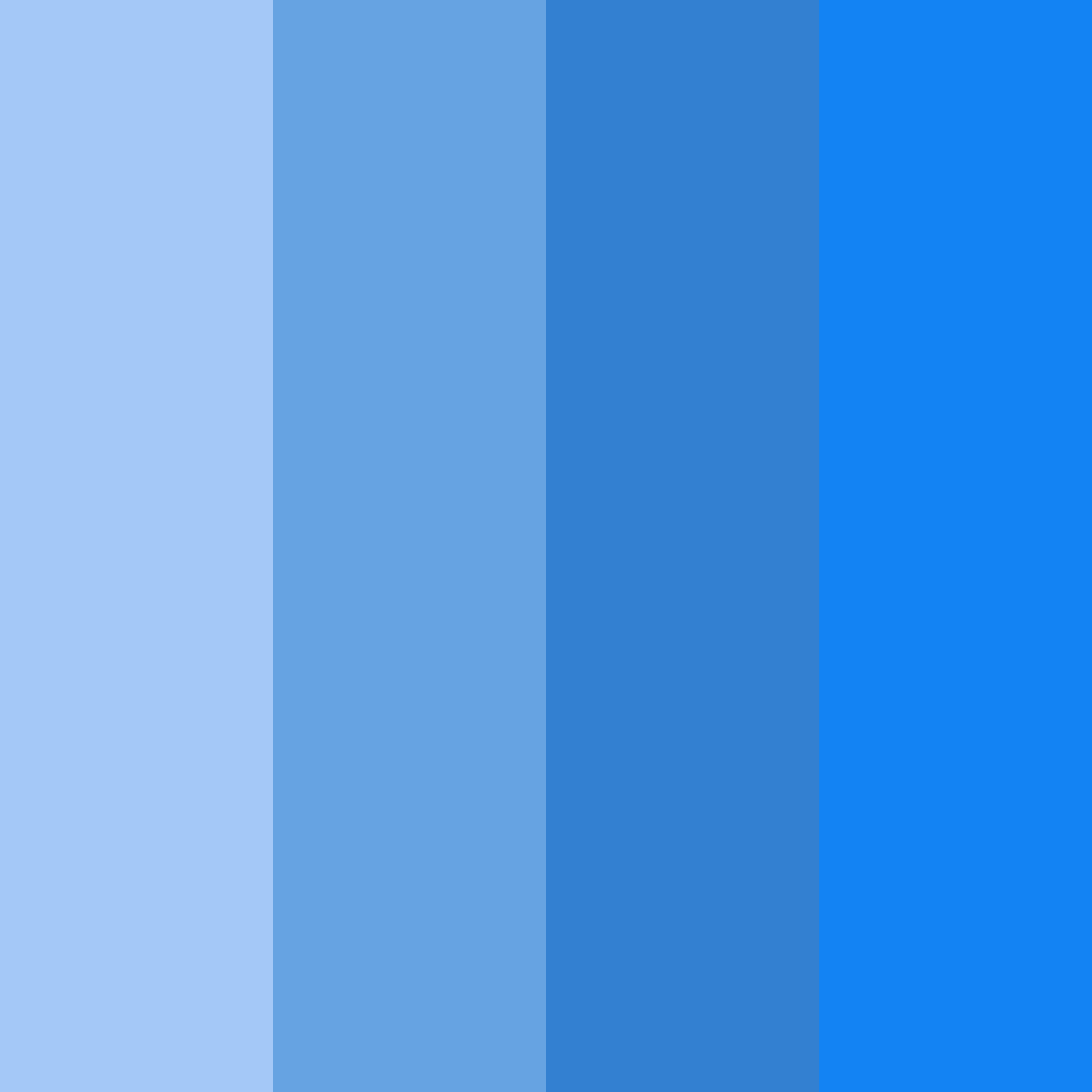 Download shades of blue color palette PNG image (square)