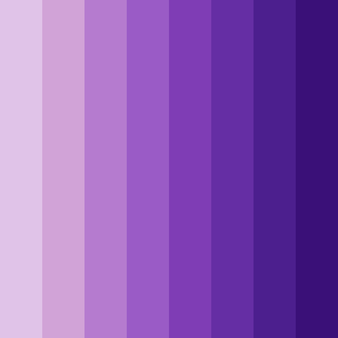 Download shades of purple color palette PNG image (square)