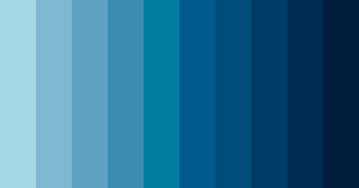 Download blue depths color palette PNG image (landscape)