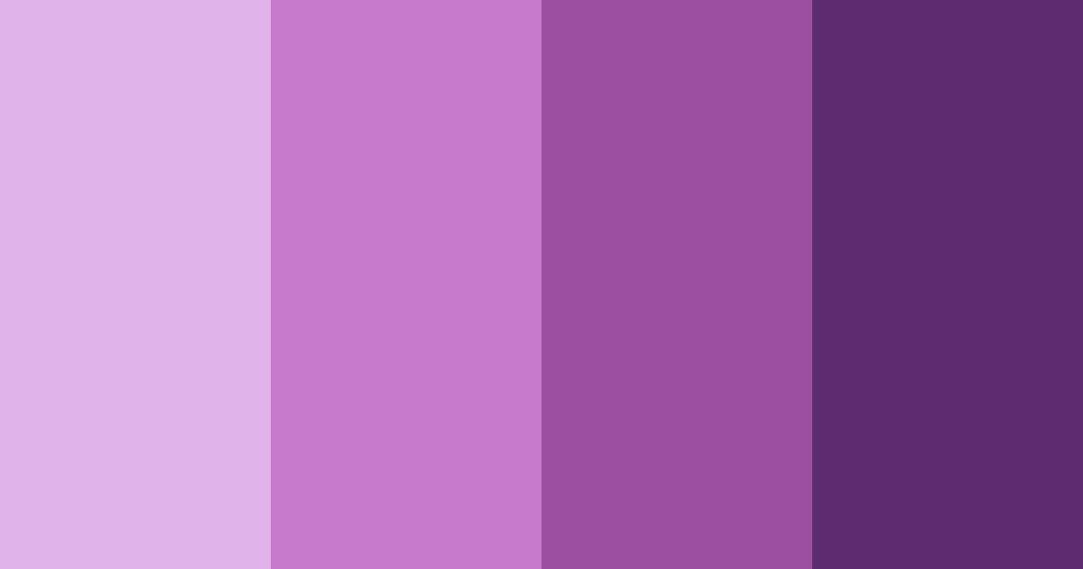 Download whimsical amethyst dream color palette PNG image (landscape)