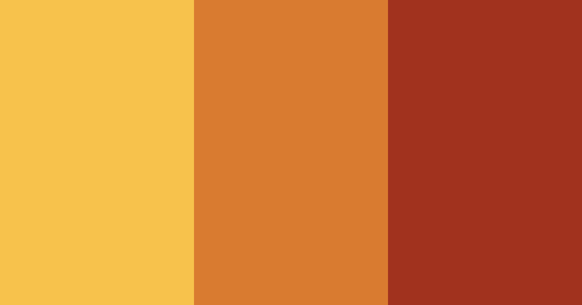 Download passion orange color palette PNG image (landscape)