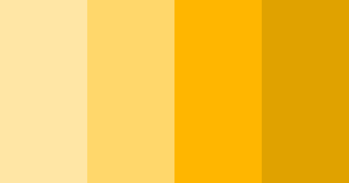 Download yellow sunshine color palette PNG image (landscape)