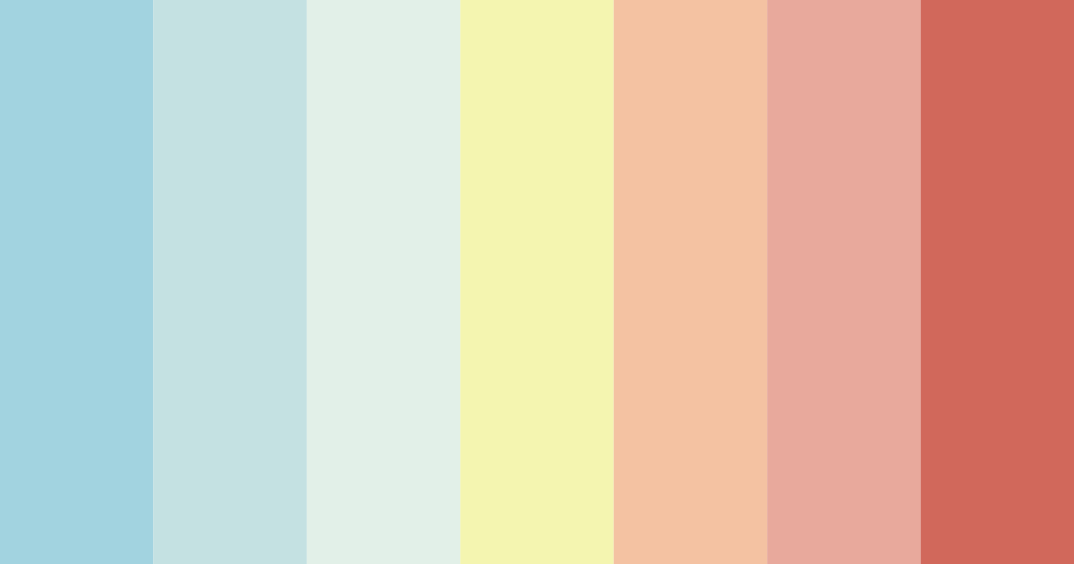 Download aqua travel color palette PNG image (landscape)