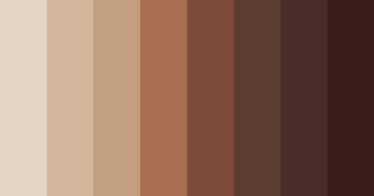 Download brown earthy tones color palette PNG image (landscape)