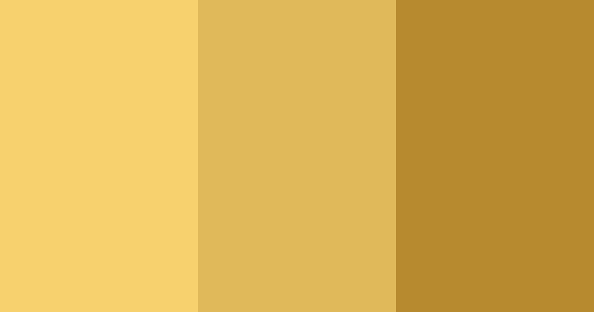 Download golden shades color palette PNG image (landscape)