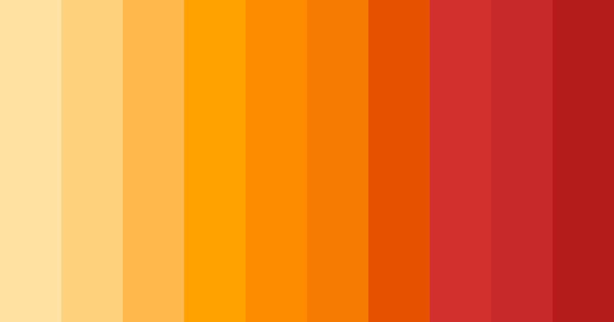 Download orange sunset color palette PNG image (landscape)