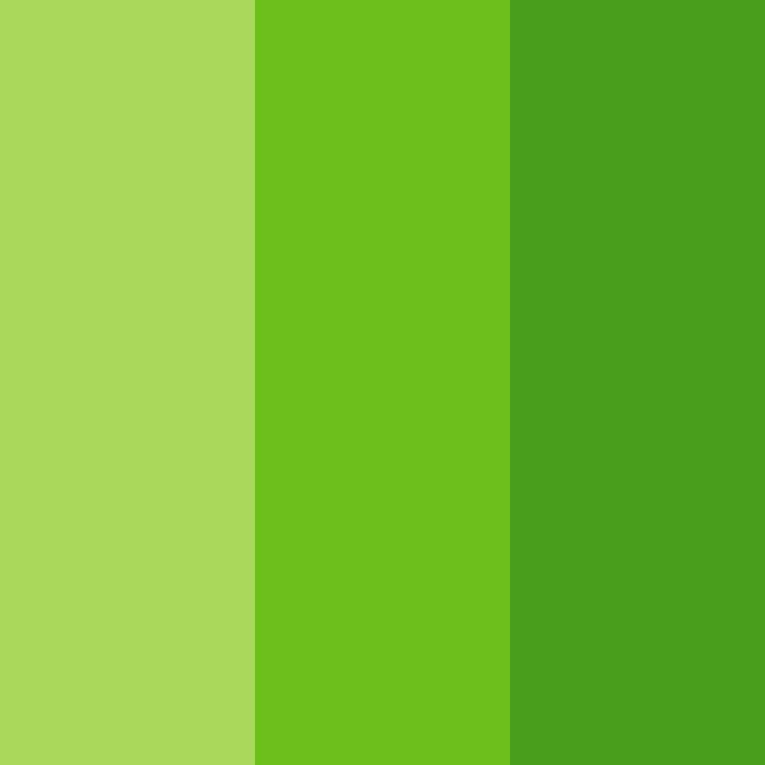 Download shades of green color palette PNG image (square)