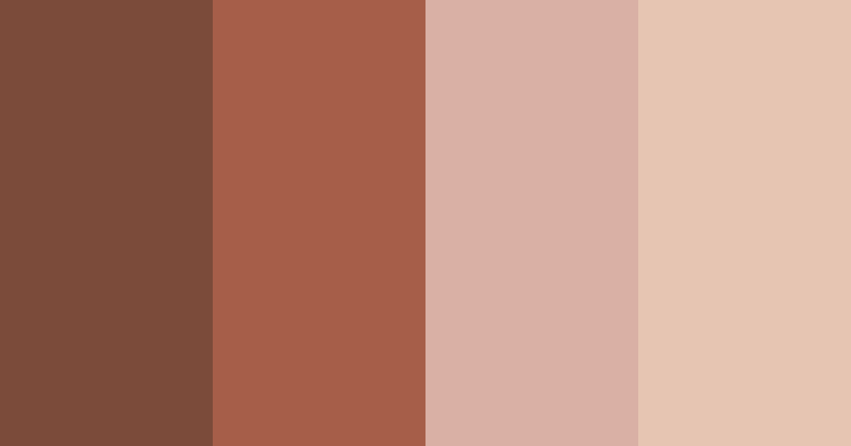 Download velvety terra cotta color palette PNG image (landscape)