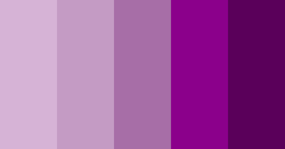 Download purple shades color palette PNG image (landscape)