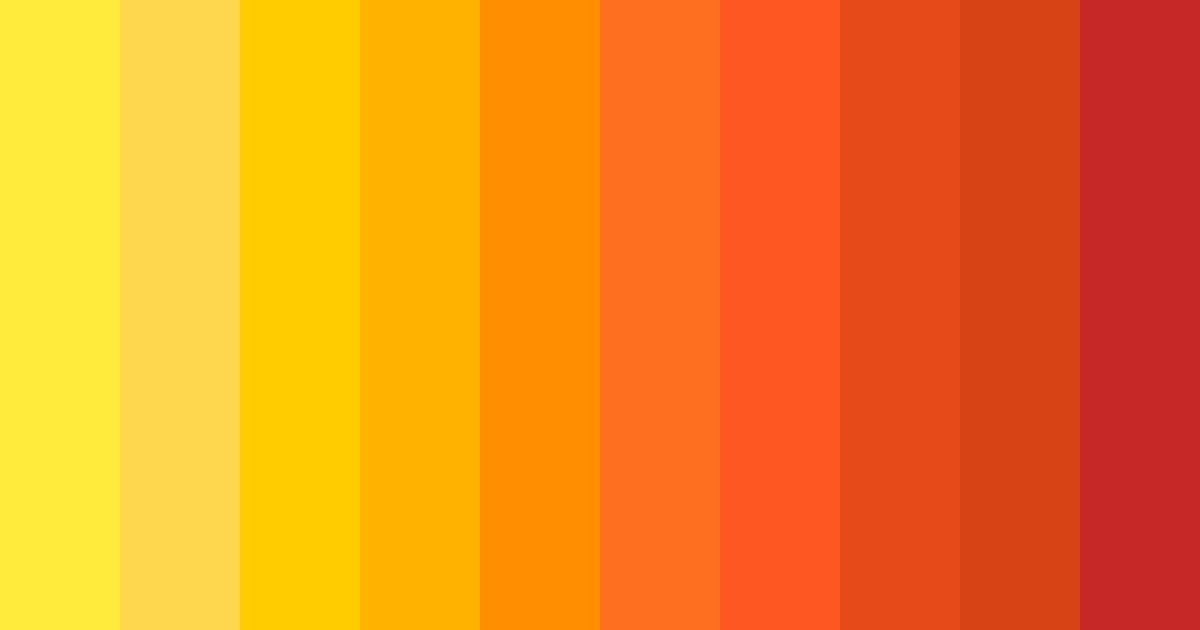 Download sunset inferno color palette PNG image (landscape)