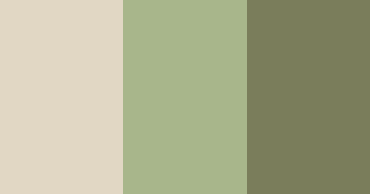 Download moss green color palette PNG image (landscape)