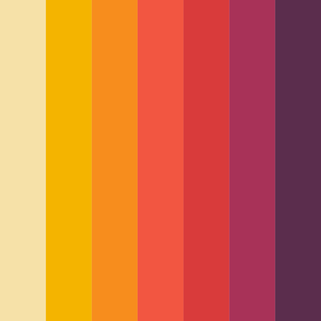 Download vibrant red color palette PNG image (square)