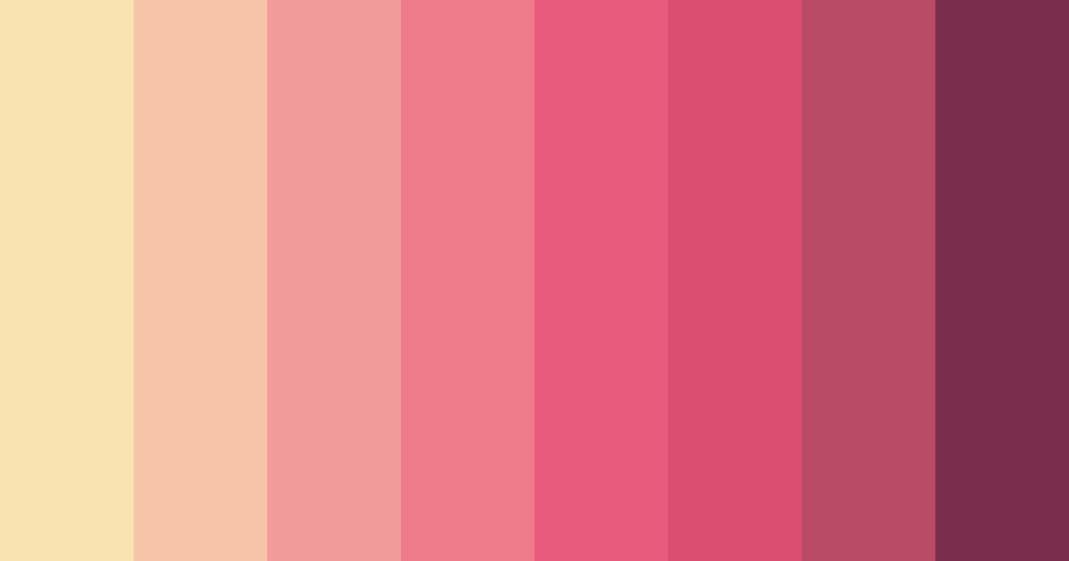 Download pink sunset color palette PNG image (landscape)