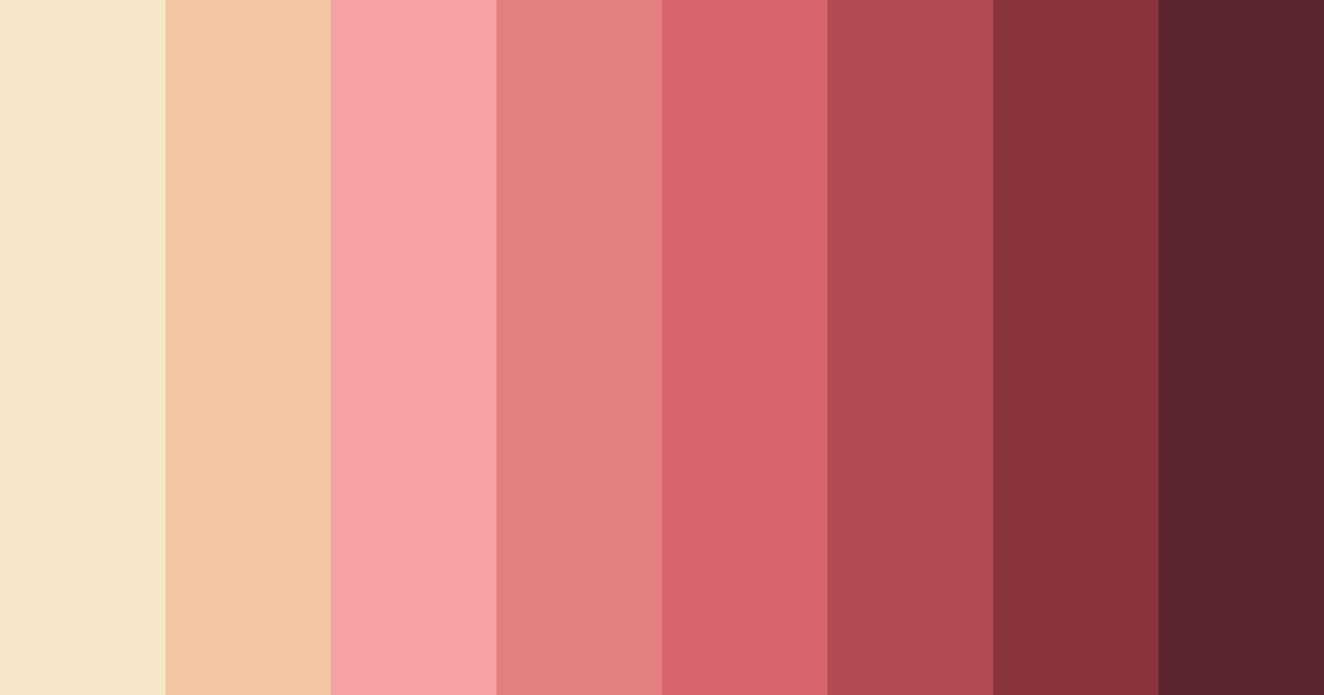 Download blushing sunset color palette PNG image (landscape)