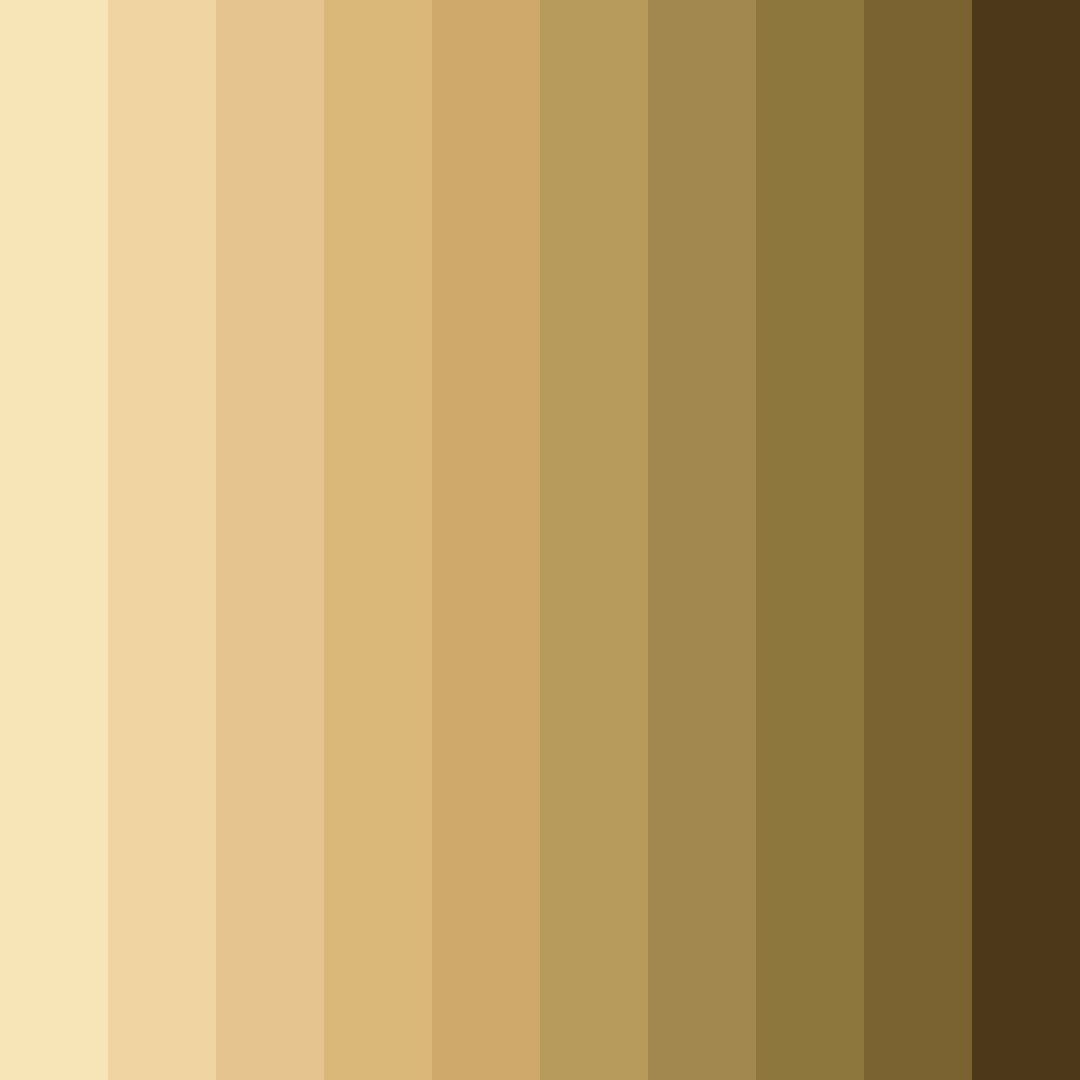 Download golden harvest color palette PNG image (square)