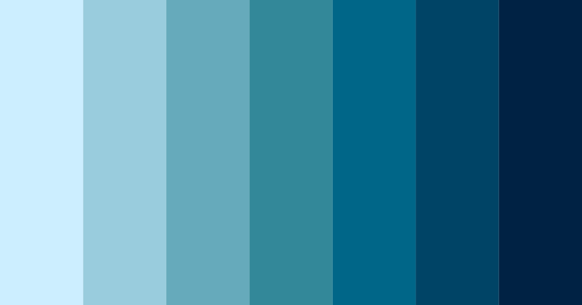 Download light blue color palette PNG image (landscape)