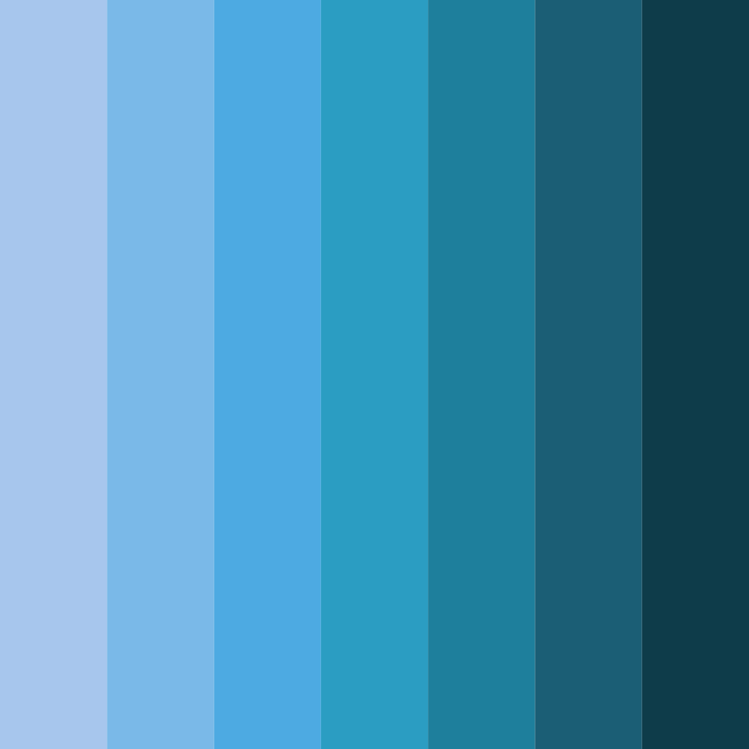 Download azure tranquility color palette PNG image (square)